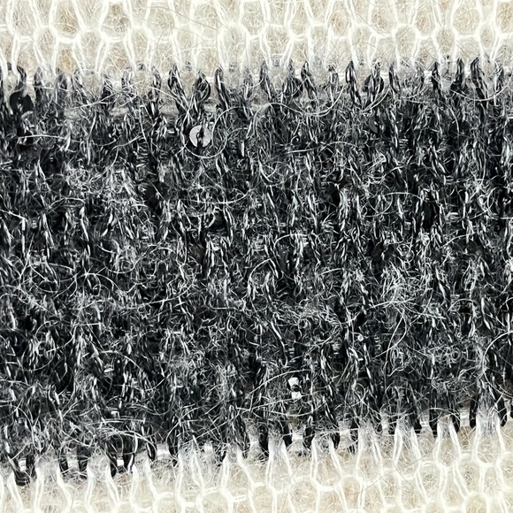 karl lagerfeld Striped Open Knit Sheer Sweater dress S Womens Preppy Nautical - Picture 8 of 8